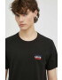 Levi's Памучна тениска (2 броя) в черно с принт - Pepit.bg