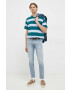 Levi's Памучна тениска с десен - Pepit.bg