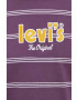 Levi's Памучна тениска в лилаво с десен - Pepit.bg