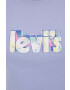 Levi's Памучна тениска в лилаво - Pepit.bg