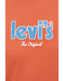Levi's Памучна тениска в оранжево с апликация - Pepit.bg