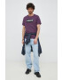 Levi's Памучна тениска в лилаво с принт - Pepit.bg