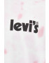 Levi's Памучна тениска в розово с десен - Pepit.bg