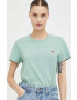 Levi's Памучна тениска в зелено - Pepit.bg