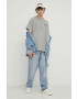 Levi's Памучна тениска в сиво с принт - Pepit.bg