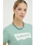 Levi's Памучна тениска в зелено - Pepit.bg