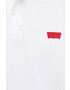 Levi's Тениска с яка в бяло с апликация - Pepit.bg