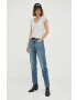 Levi's Тениска с лен в бежово - Pepit.bg