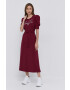 Liu Jo Рокля в бордо среднодълъг модел със стандартна кройка - Pepit.bg