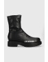 Love Moschino Боти в черно с равна подметка - Pepit.bg