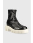 Love Moschino Боти в черно с платформа - Pepit.bg