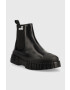 Love Moschino Боти челси в черно с платформа - Pepit.bg