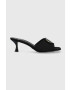 Love Moschino Чехли в черно с ток стилето JA28335G0GIM0000 - Pepit.bg