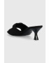 Love Moschino Чехли в черно с ток стилето JA28335G0GIM0000 - Pepit.bg