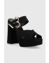 Love Moschino Чехли Sabotd Quadra 120 в черно JA2809CG1G - Pepit.bg
