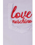 Love Moschino Дънкова пола в лилаво къс модел с кройка тип молив - Pepit.bg