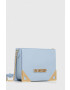 Love Moschino Кожена чанта в синьо - Pepit.bg
