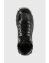 Love Moschino Кожени боти в черно с платформа - Pepit.bg
