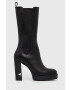 Love Moschino Кожени ботуши - Pepit.bg
