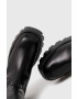 Love Moschino Кожени ботуши в черно с платформа - Pepit.bg