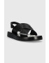 Love Moschino Кожени сандали в черно JA16263G0GIE100A - Pepit.bg
