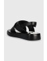 Love Moschino Кожени сандали в черно JA16263G0GIE100A - Pepit.bg