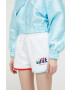 Love Moschino Къс панталон в бяло с принт с висока талия - Pepit.bg