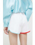 Love Moschino Къс панталон в бяло с принт с висока талия - Pepit.bg