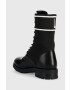Love Moschino Кубинки в черно с равна подметка - Pepit.bg