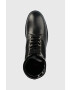 Love Moschino Кубинки в черно с равна подметка - Pepit.bg