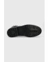 Love Moschino Кубинки в черно с равна подметка - Pepit.bg