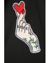 Love Moschino Памучен анцуг дамски в черно - Pepit.bg