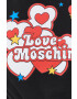 Love Moschino Памучен топ в черно - Pepit.bg