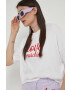 Love Moschino Памучна тениска в бяло - Pepit.bg