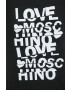 Love Moschino Памучна тениска в черно - Pepit.bg