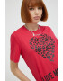 Love Moschino Памучна тениска - Pepit.bg