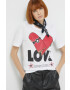 Love Moschino Памучна тениска - Pepit.bg