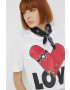 Love Moschino Памучна тениска - Pepit.bg