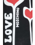 Love Moschino Памучна тениска в черно - Pepit.bg