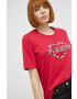 Love Moschino Памучна тениска в бяло - Pepit.bg