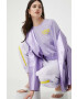 Love Moschino Памучна тениска в лилаво - Pepit.bg