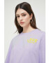 Love Moschino Памучна тениска в лилаво - Pepit.bg