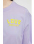Love Moschino Памучна тениска в лилаво - Pepit.bg