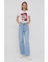 Love Moschino Памучна тениска - Pepit.bg