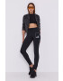 Love Moschino Панталон дамски в черно с апликация - Pepit.bg