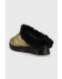 Love Moschino Пантофи в златисто - Pepit.bg