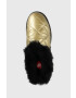 Love Moschino Пантофи в златисто - Pepit.bg