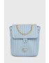 Love Moschino Раница в синьо малък размер с апликация - Pepit.bg