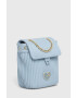 Love Moschino Раница в синьо малък размер с апликация - Pepit.bg