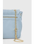 Love Moschino Раница в синьо малък размер с апликация - Pepit.bg